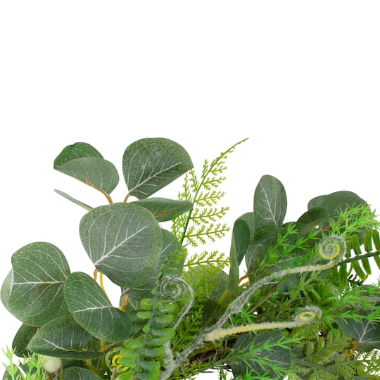 21" Green Eucalyptus & Foliage Springtime Floral Wreath